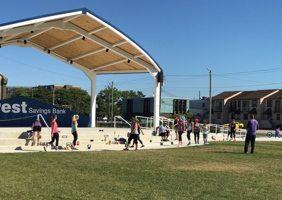 Image: Fitness in the Plaza - Downtown Wildwood